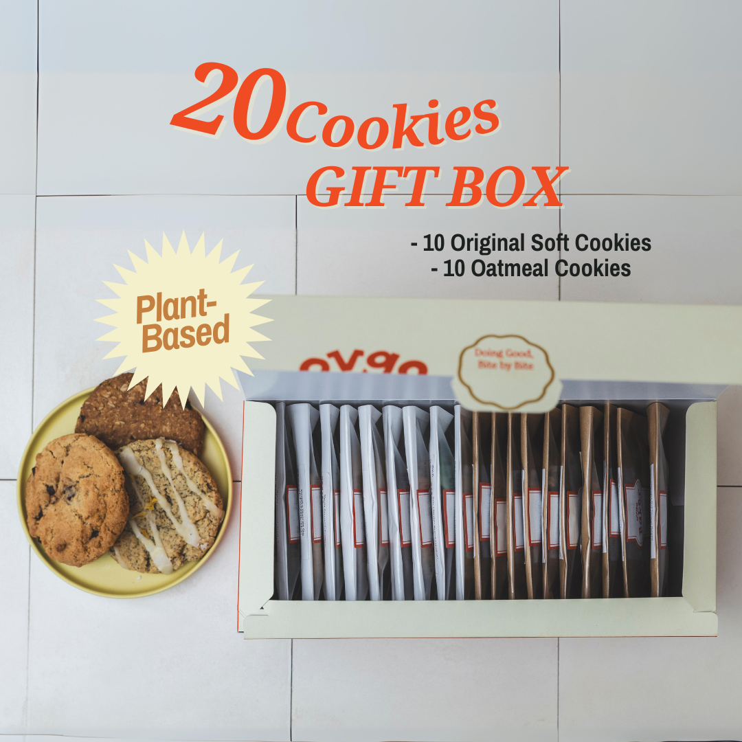 【20枚入り】アメリカンクッキー詰め合わせ ギフトボックス- LARGE(ヴィーガンクッキー / グルテンフリー)