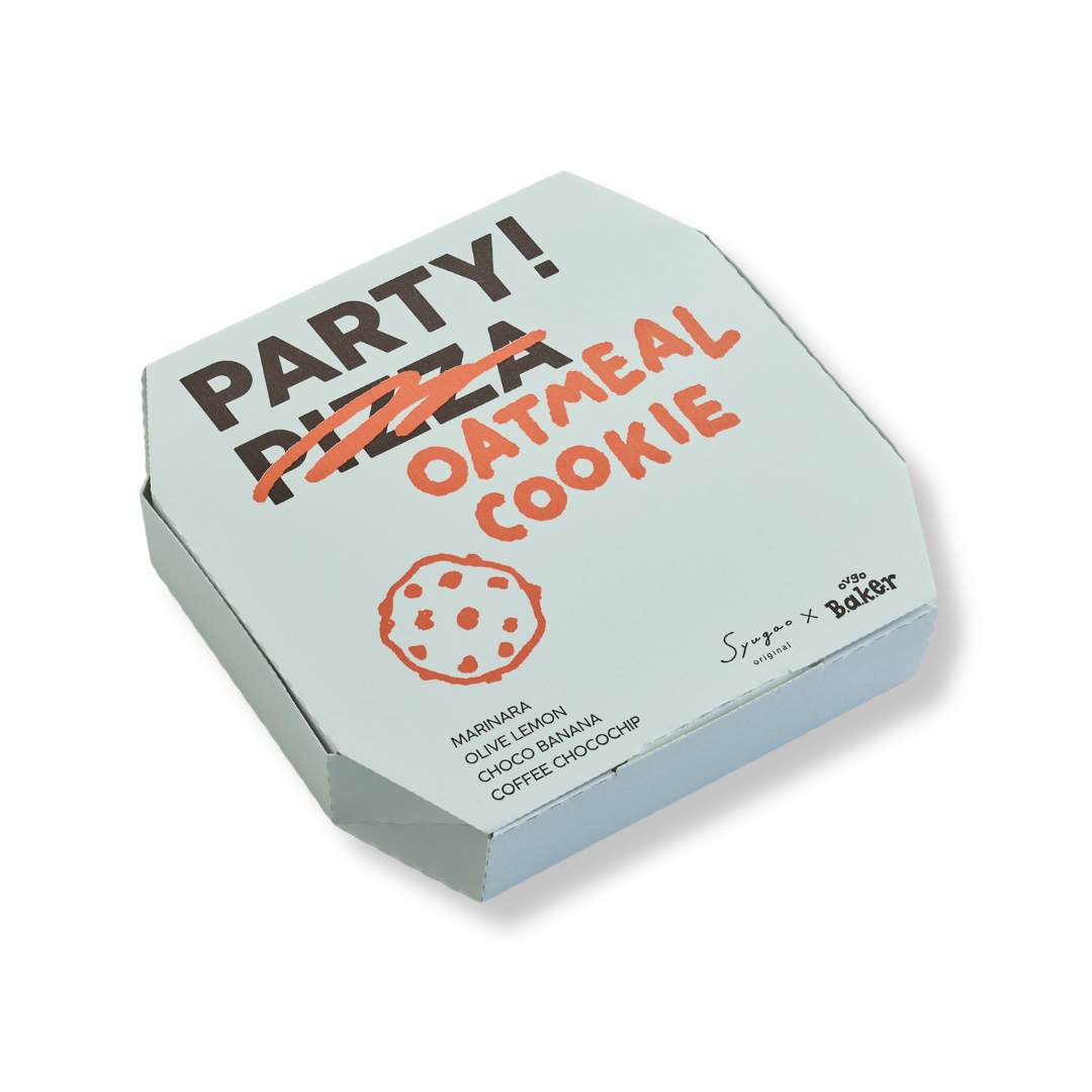 【数量限定】PIZZA PARTY BOX オートミールクッキー ★4枚入り