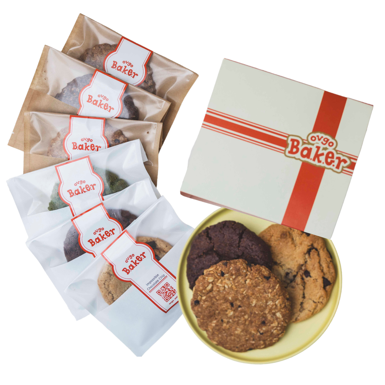 アメリカンクッキー詰め合わせ - FUN BOX ★6枚入り(ヴィーガンクッキー / グルテンフリー)