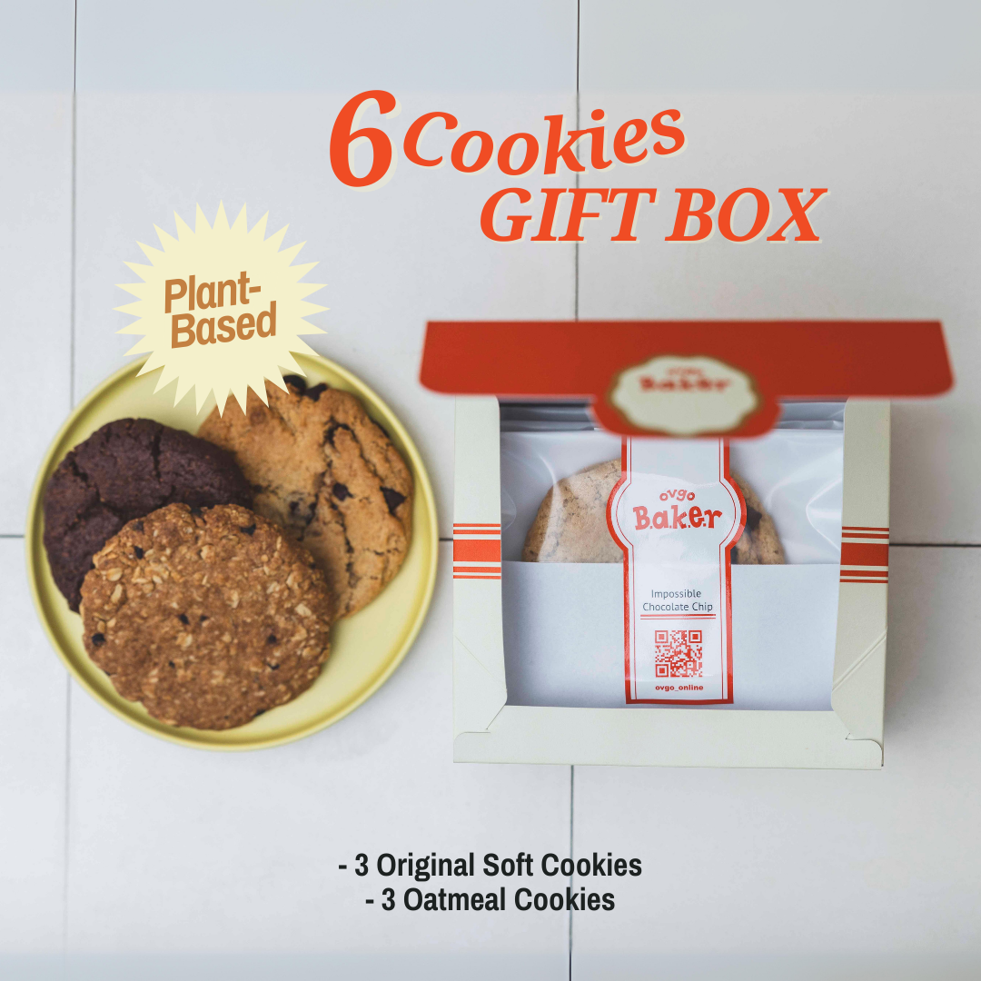 【6枚入り】アメリカンクッキー詰め合わせ ギフトボックス- SMALL(ヴィーガンクッキー / グルテンフリー)