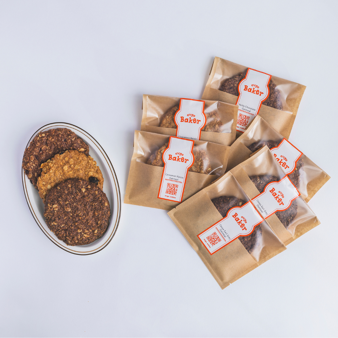 ココアアールグレイオートミール (グルテンフリー / ヴィーガンクッキー)