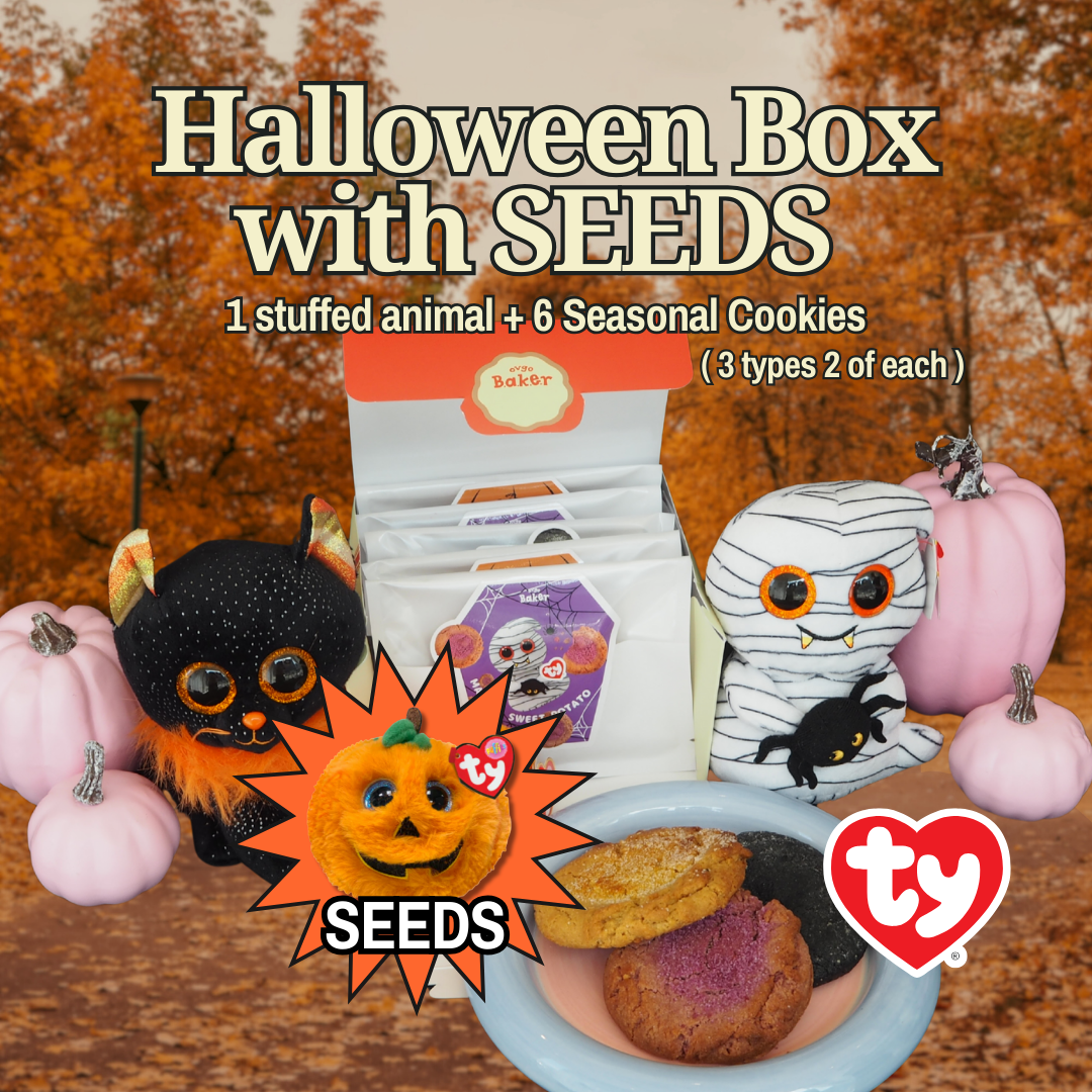 秋限定】HAPPY HALLOWEEN BOX with SEEDS ☆6枚+1体