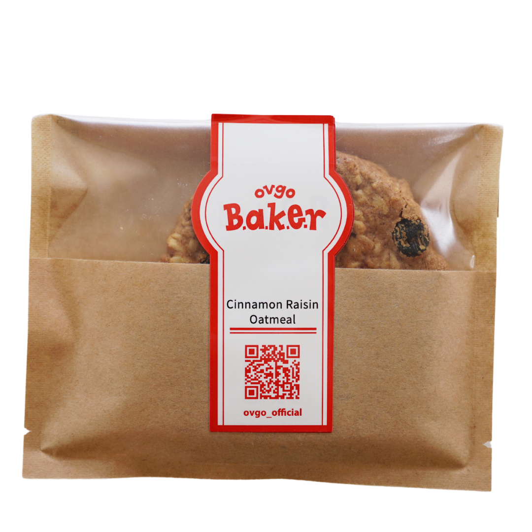 Cinnamon raisin oatmeal (gluten -free / vegan cookie)