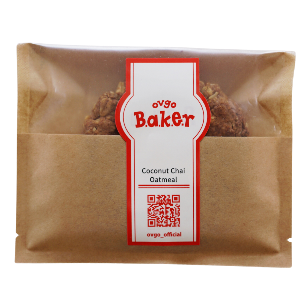 ココナッツチャイオートミール(グルテンフリー / ヴィーガンクッキー)