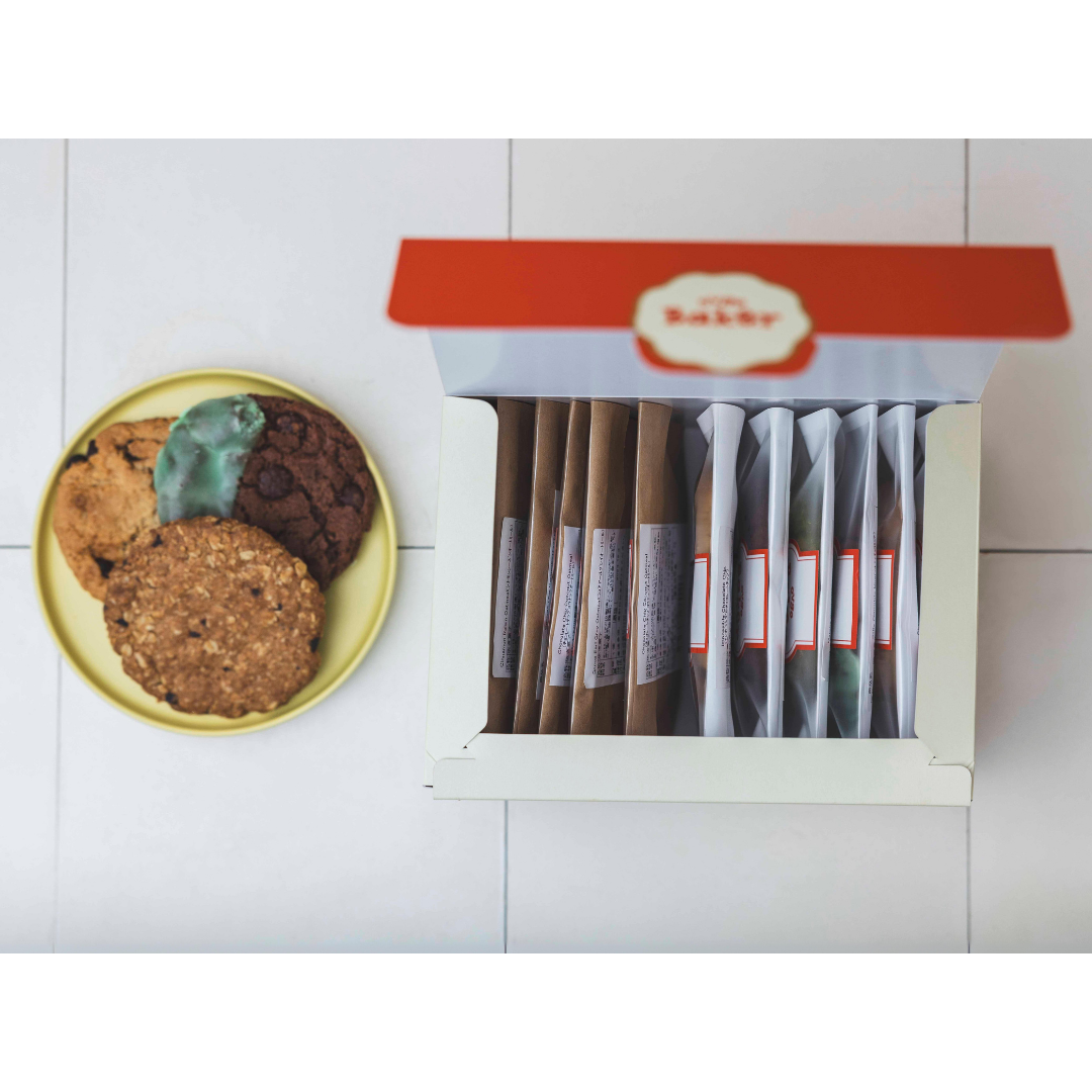 [12 pieces] American Cookie Assortment Gift Box - MEDIUM (Vegan Cookies / Gluten Free)