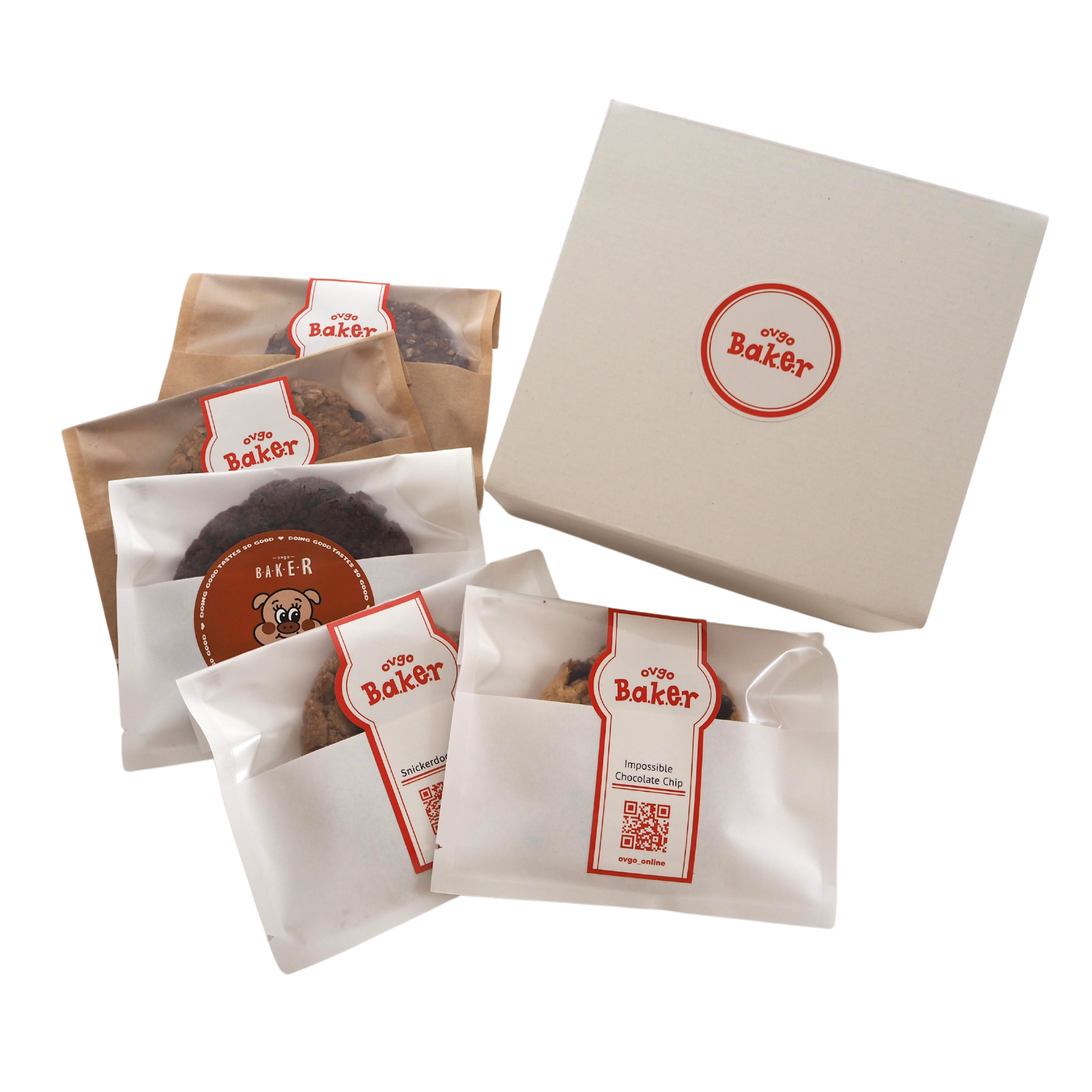 [eGift exclusive] Soft cookie gift box containing 5 cookies