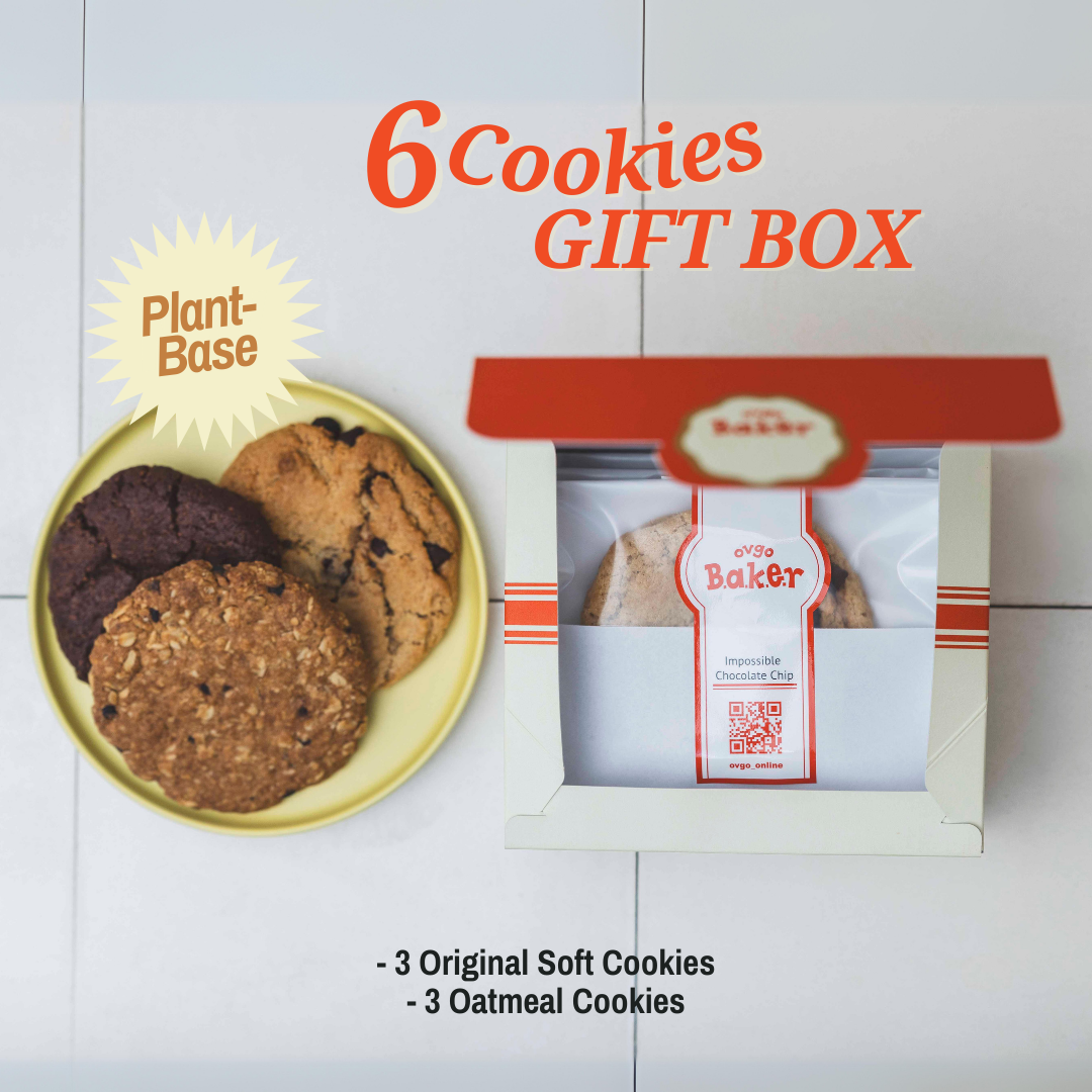 [6 pieces] American Cookie Assortment Gift Box - SMALL (Vegan Cookies / Gluten Free)