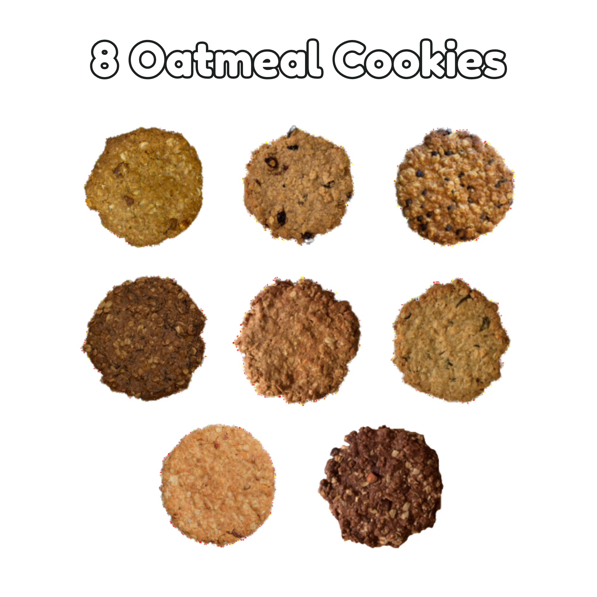 [eGift exclusive] Oatmeal cookie gift box containing 8 cookies