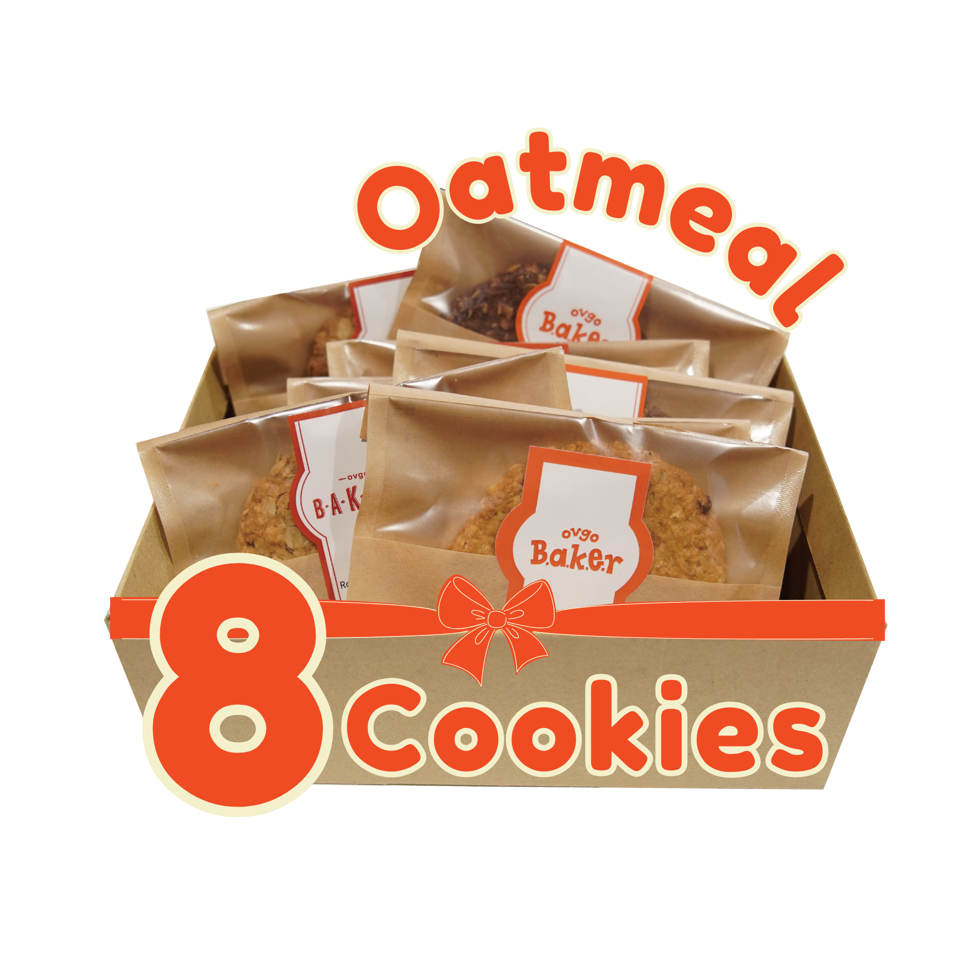 [eGift exclusive] Oatmeal cookie gift box containing 8 cookies