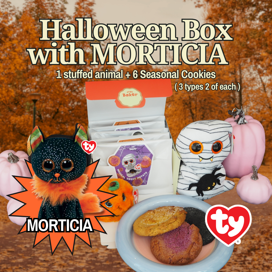 【秋限定】HAPPY HALLOWEEN BOX with MORTICIA ★6枚+1体