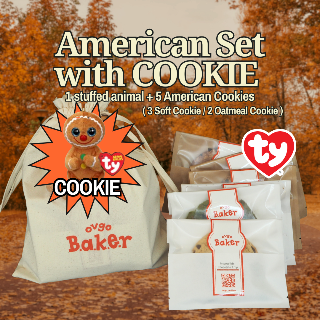 【秋限定】American Set with COOKIE ★5枚+1体
