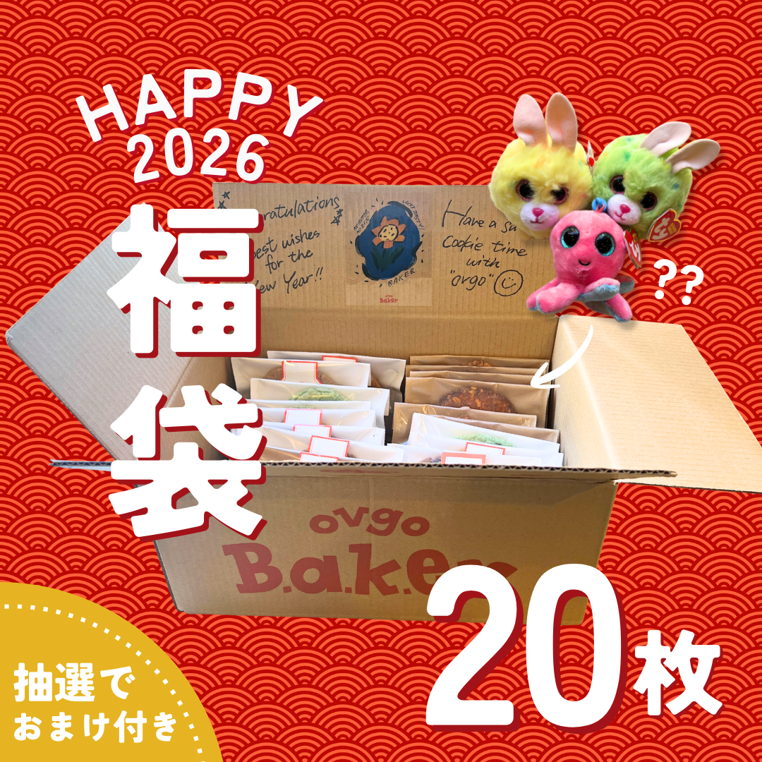 【数量限定】お得なHAPPY COOKIE BOX 福袋2026（20枚入り）☆抽選でおまけ付き
