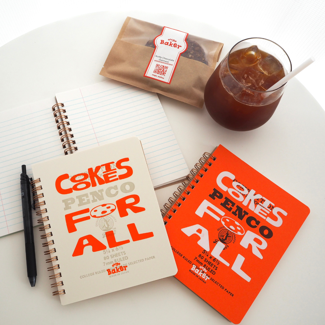 Cookies for All note - Orange オリジナルリングノート オレンジ（penco Coils Notebook - M）