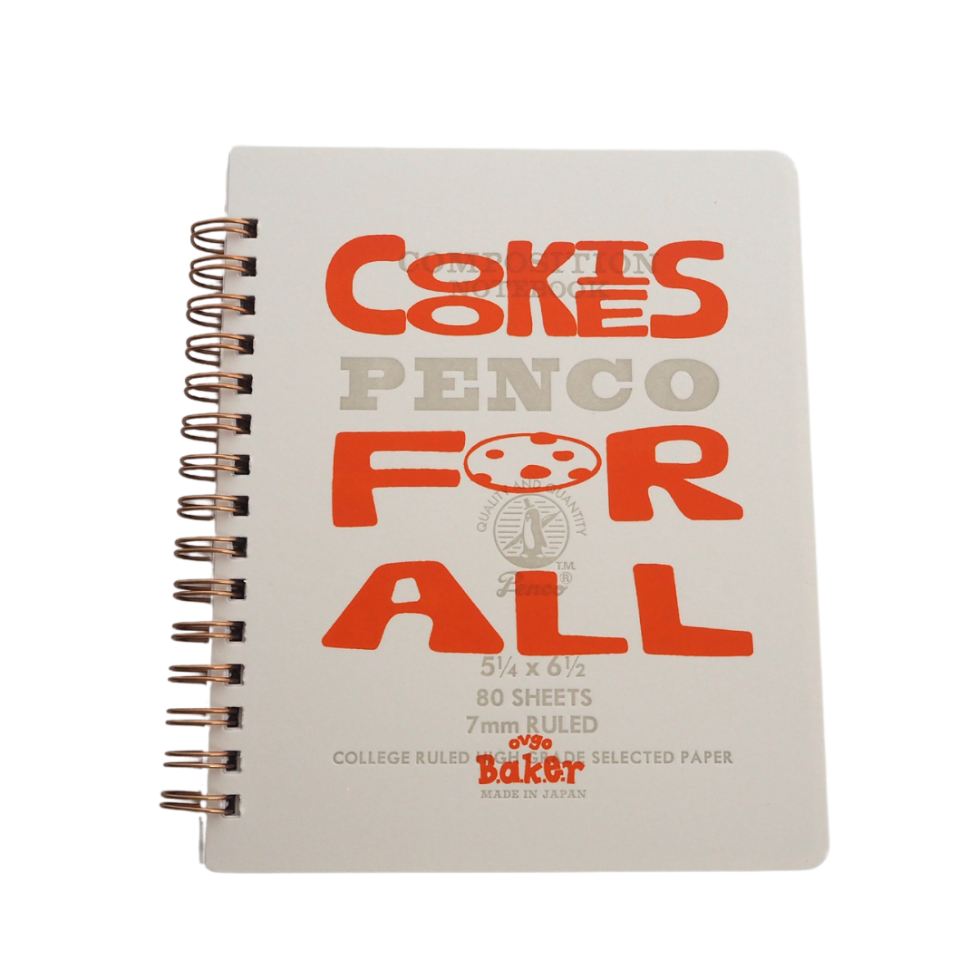 Cookies for All note - White オリジナルリングノート ホワイト（penco Coils Notebook - M）